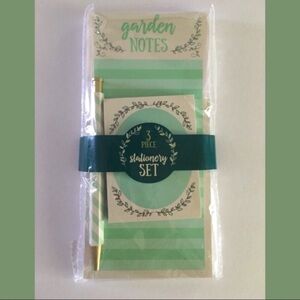 Stationery Set Garden Notes Floral Paper List Pad Pen Sticky Notes Planner Girl